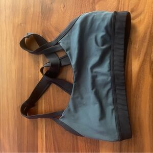 Black and Gray Sports Bra